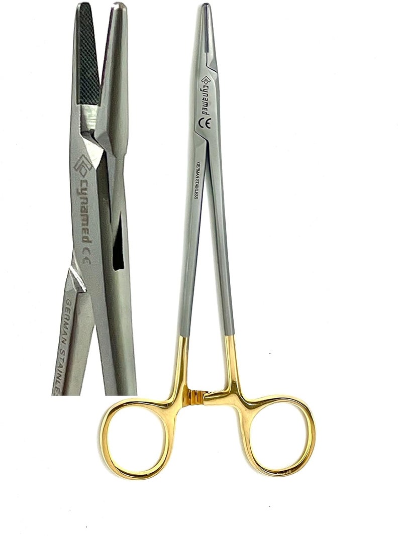 artlab Premium German Mayo Hegar Needle Holder Driver |Needle Driver with Tungsten Carbide Inserts Tip |Dental Ortho Needle Holder Locking| Sizes (Mayo hegar N/H 7") - Image 1
